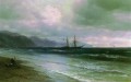 スクーナー船のある風景 1880 ロマンチックなイワン・アイヴァゾフスキー ロシア